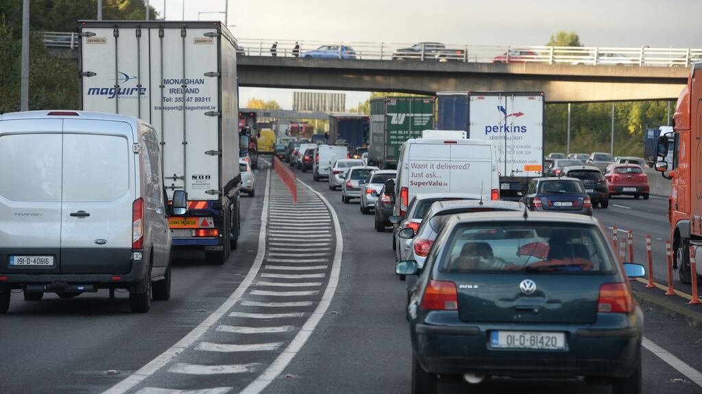 Traffic on Dublin’s M50. File photograph: Alan Betson