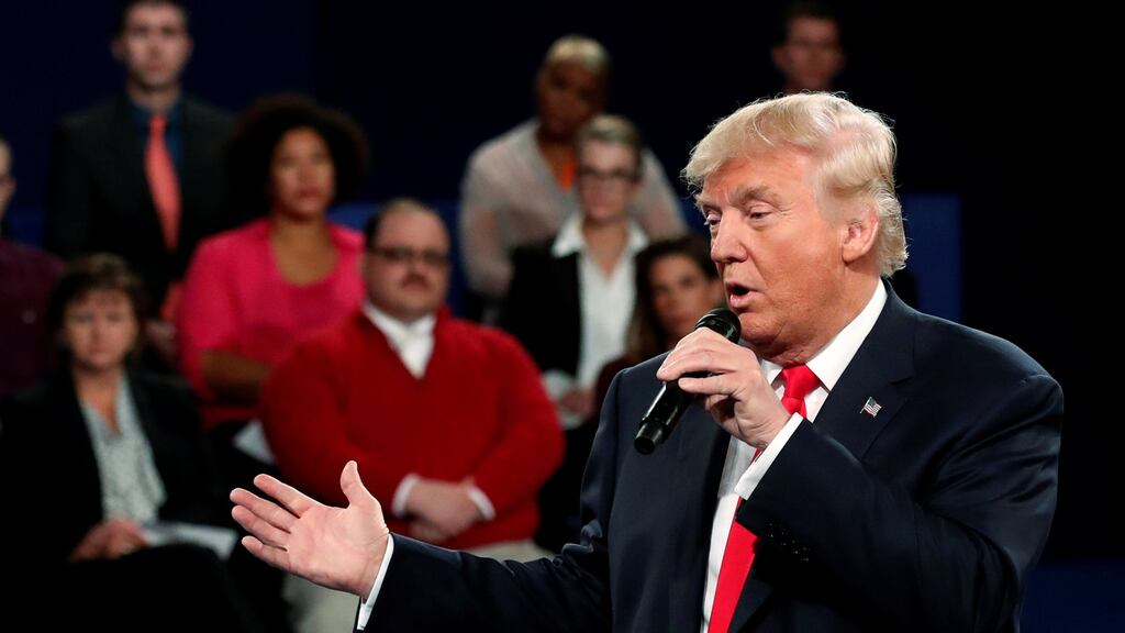 Republican presidential nominee Donald Trump: “It is so nice that the shackles have been taken off me and I can now fight for America the way I want to,” he tweeted. Photograph: Rick Wilking/Reuters