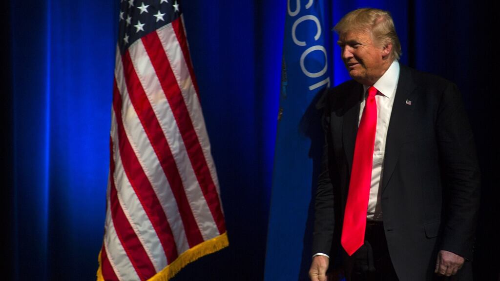 Republican presidential candidate Donald Trump has come out strongly against inversions by US companies describing the Pfizer-Allergan deal as “disgusting”. (Photo by Darren Hauck/Getty Images)