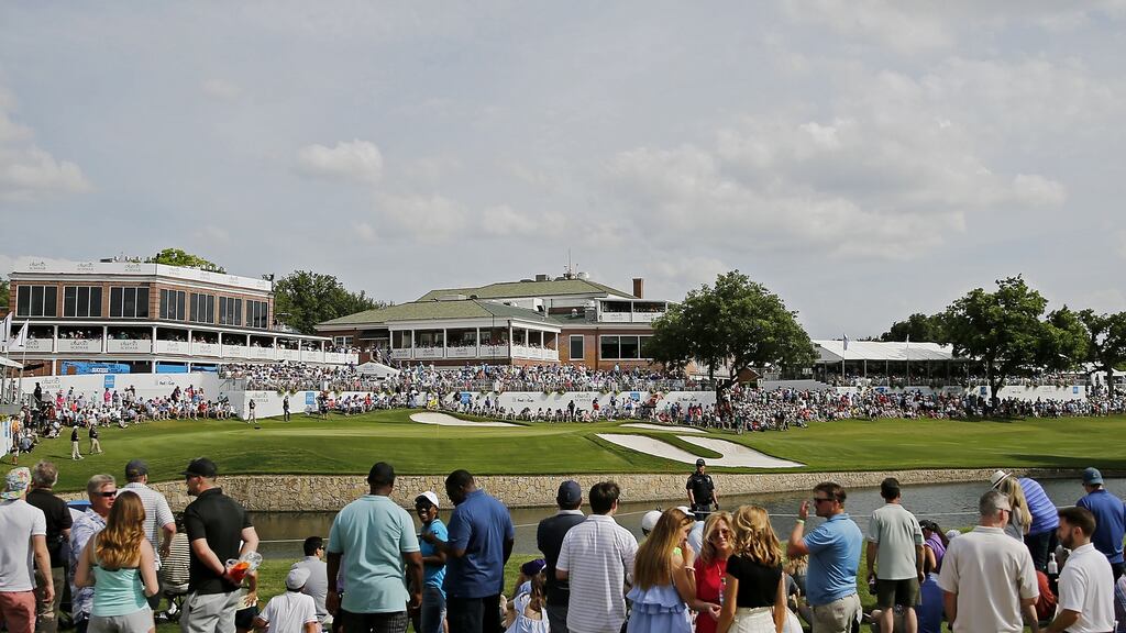 The PGA Tour is hoping to start up behind closed doors with the Charles Schwab Challenge at Colonial Country Club in Fort Worth Texas on June 11th. Photograph: Michael Reaves/Getty Images