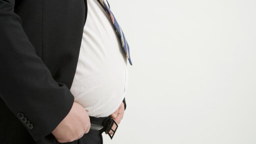 Some 26.6 per cent of Irish young men are obese or overweight, the eighth-highest figure in Europ