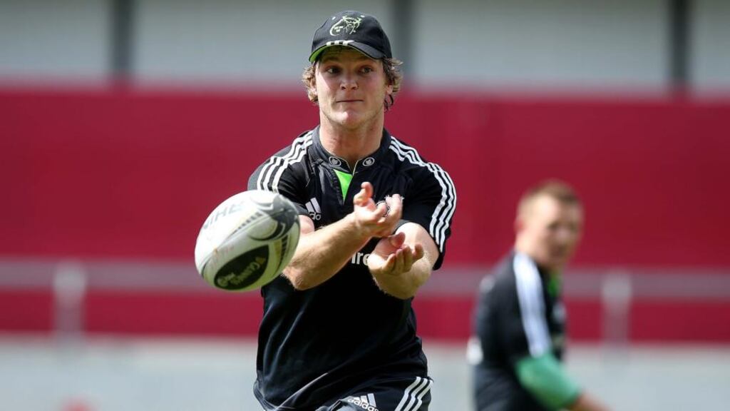 Former Crusaders back Tyler Bleyendaal has been going well in training for Munster. Photograph: Donall Farmer/Inpho