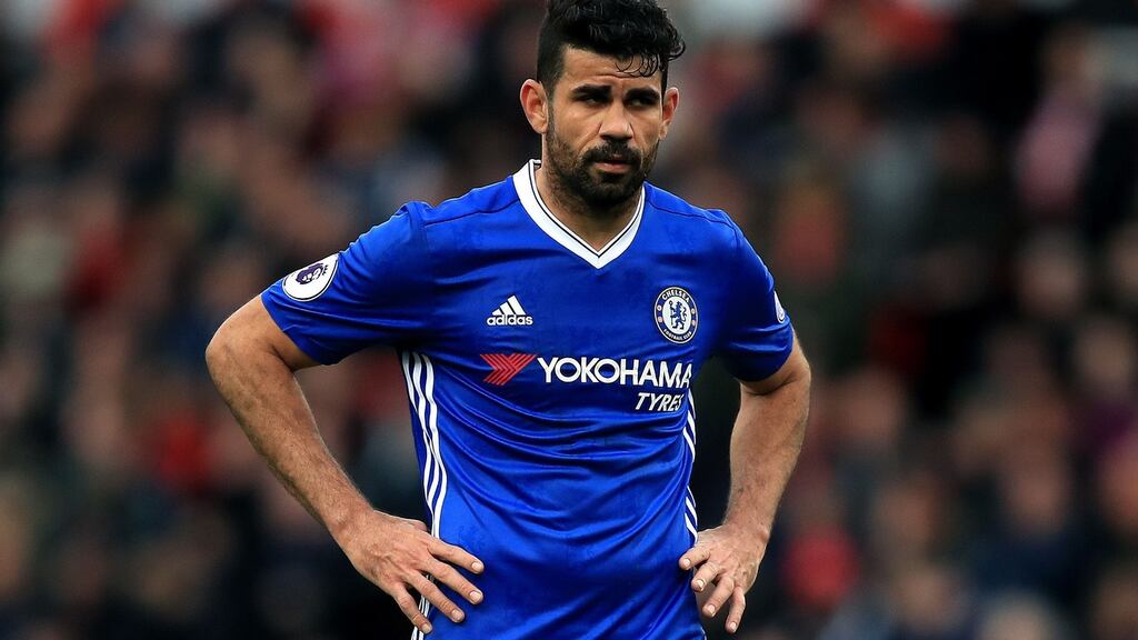 As well as being exiled from Chelsea, Diego Costa has been left out of the Spain squad. Photo: Mike Egerton/PA Wire