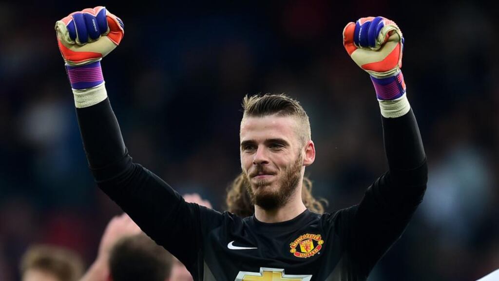 David de Gea has signed a new four-year deal with Manchester United. Photograph: PA