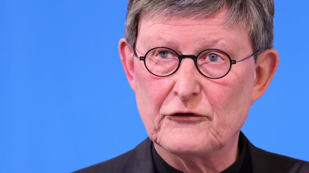 Cardinal Rainer Maria Woelki on Thursday after he received a report  on sexual abuse by Catholic priests and the role of clergy who possibly sought to cover up the allegations in the Cologne archdiocese. Photograph: Andreas Rentz/EPA