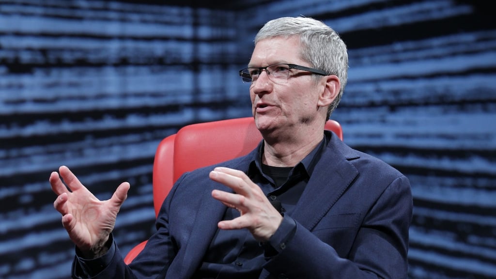 Apple CEO Tim Cook: “This country is strong because of our immigrant background and our capacity and ability as people to welcome people from all kinds of backgrounds.” Photograph: Asa Mathat/Reuters
