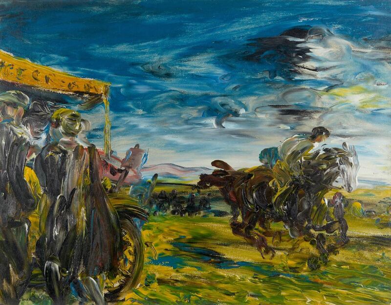Jack B. Yeats, The Flapping Meeting, 1926, © Estate of Jack B. Yeats, DACS London / IVARO Dublin, 2019. Private Collection. Photograph: Denis Mortell