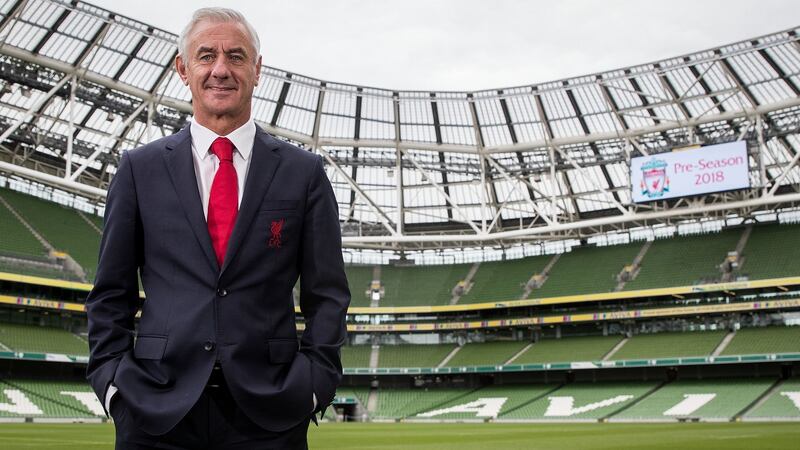 Ian Rush was at the Aviva Stadium to promote the upcoming friendly between Liverpool and Napoli. Photo: Oisin Keniry/Inpho