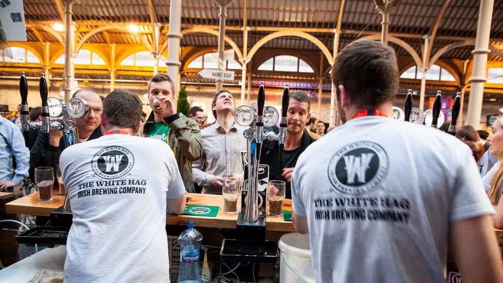 The White Hag stand at the Irish Craft Beer and Cider Festival in the RDS
