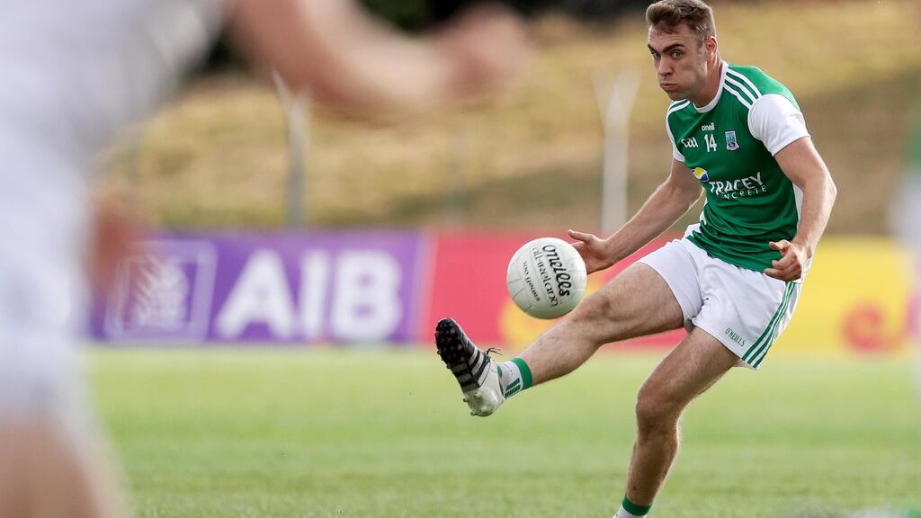 Conall Jones’s late point earned Fermanagh a draw against Cork. Photograph: Tommy Dickson/Inpho