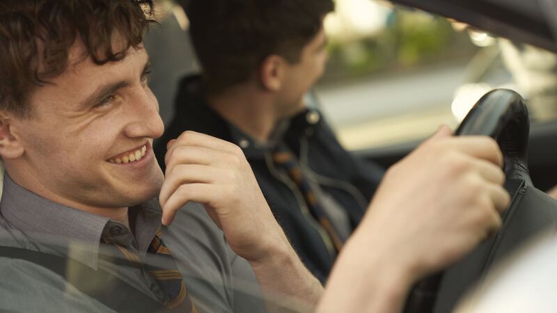 Conall (Paul Mescal) and Eric (Sean Doyle) in a scene from Normal People. Photograph: Enda Bowe