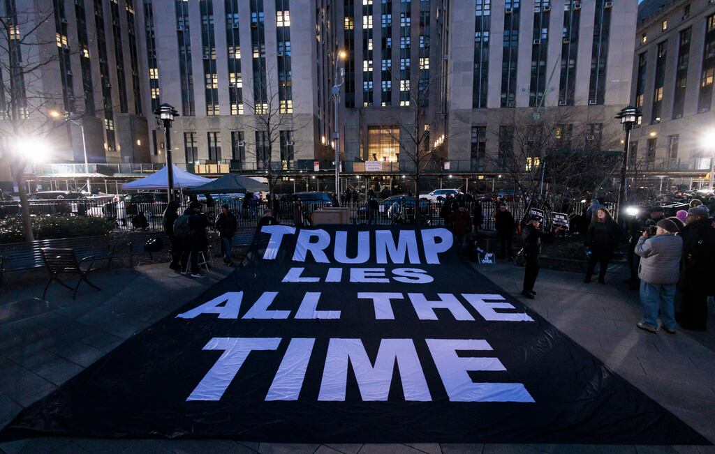 Key questions now following the indictment of Mr Trump in New York will centre on the reaction of his Republican party and of his supporters. Photograph: Justin Lane/EPA