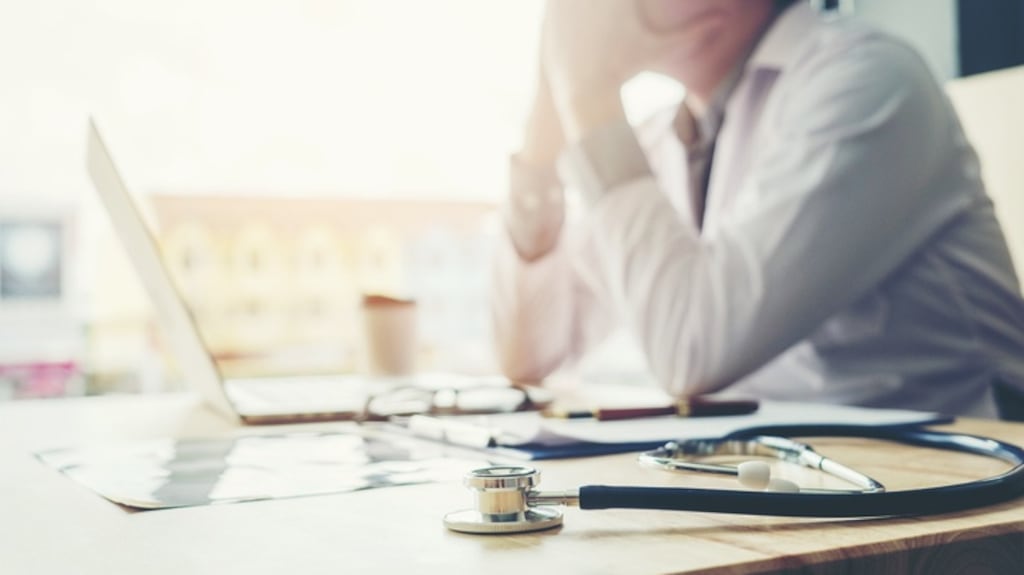 Up to a third of Irish hospital doctors met the criteria for burnout, a study shows.