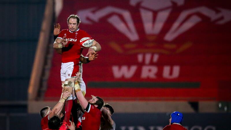 Ireland take on Alun Wyn Jones and Wales on Sunday. Photograph: Robbie Stephenson/Inpho