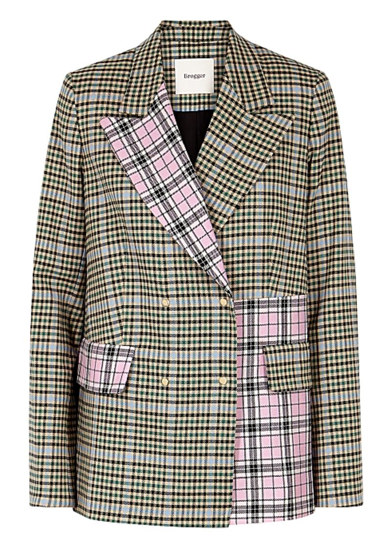 Checked blazer, €725, Brogger, Harvey Nichols