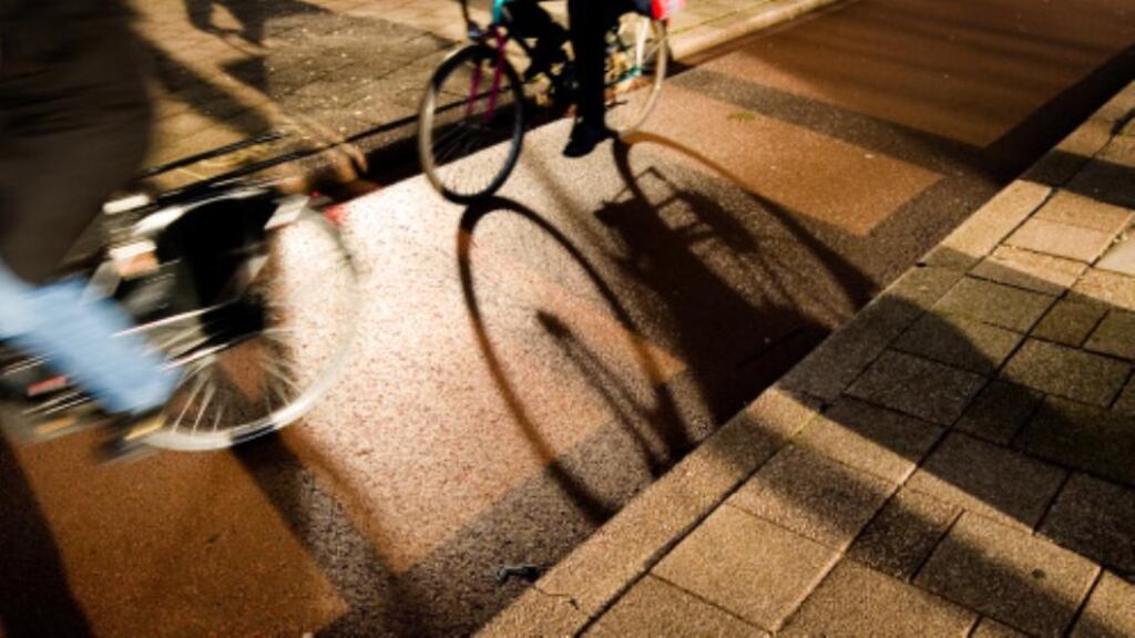 ‘Cyclist Frank: Hold it right there, pal. We pay road tax too. The only difference is, we don’t use the car.’ Photograph: Sander Nagel/ Getty Images
