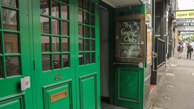 An open door for all at the Gaelic Club in Sydney.