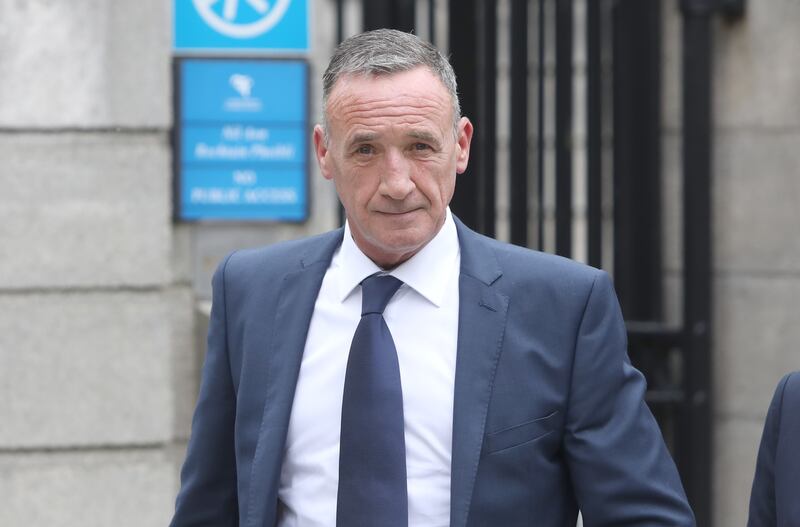 Breen White leaving the Four Courts where he is taking a High Court action against Fine Gael Senator John McGahon. Photograph: Collins Courts