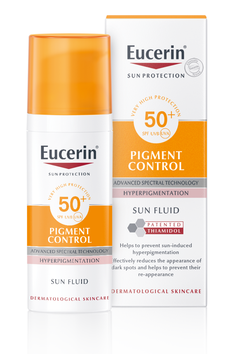 Eucerin Sun Pigment Control SPF50+.