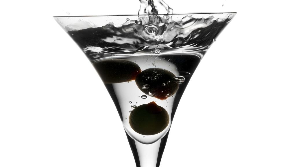 Martini glass: decorative and practical