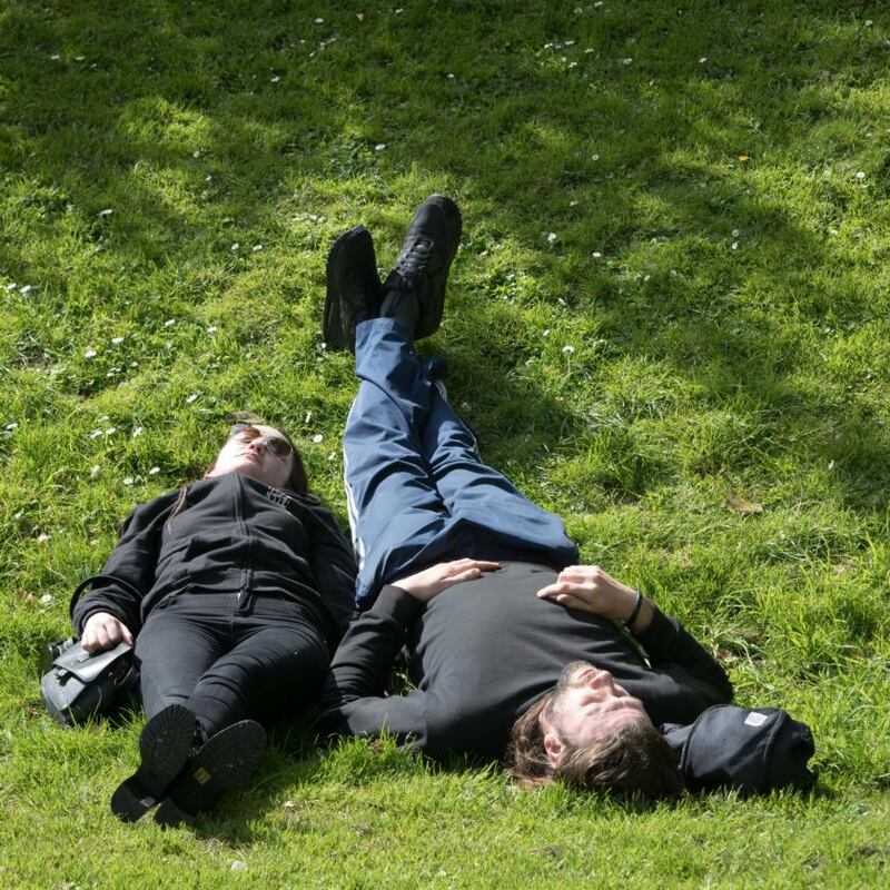 Join the sunbathers in Iveagh Gardens, Dublin. Photograph: Tom Honan