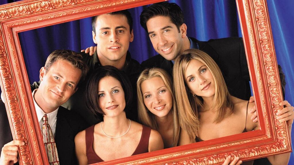 Friends stars Matthew Perry, Courteney Cox, Matt LeBlanc, Lisa Kudrow, David Schwimmer and Jennifer Aniston are to reunite. File photograph: Jon Ragel/Reuters