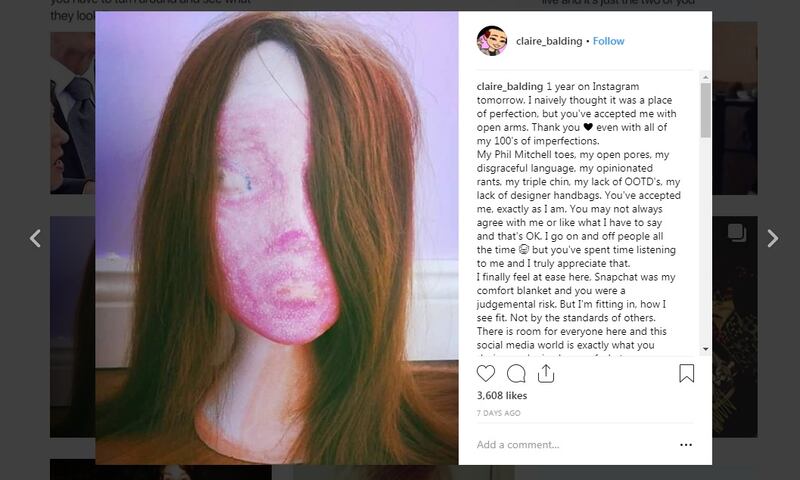 Instagram: one of Claire Fullam's Claire Balding posts