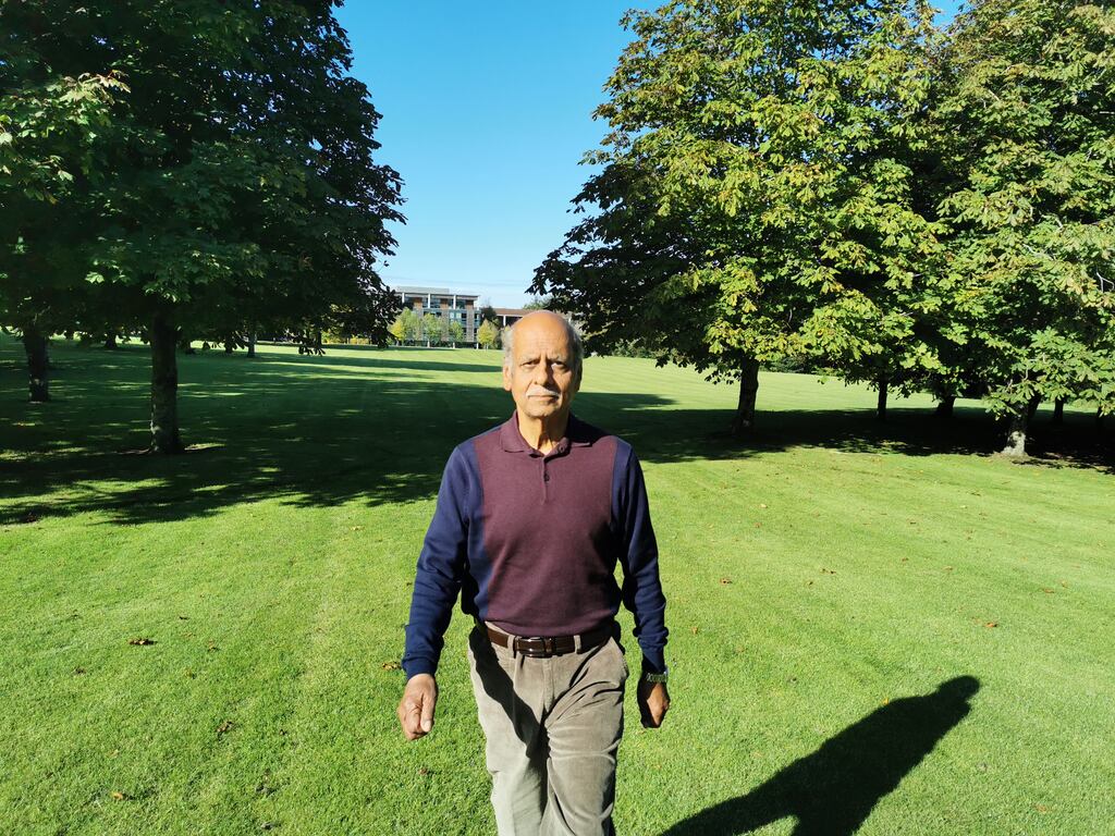 Vinod Bajaj, who has lived in Ireland for almost 50 years, says his motivation is burning off calories while eating what he wants. Photograph: Vinod Bajaj/PA Wire