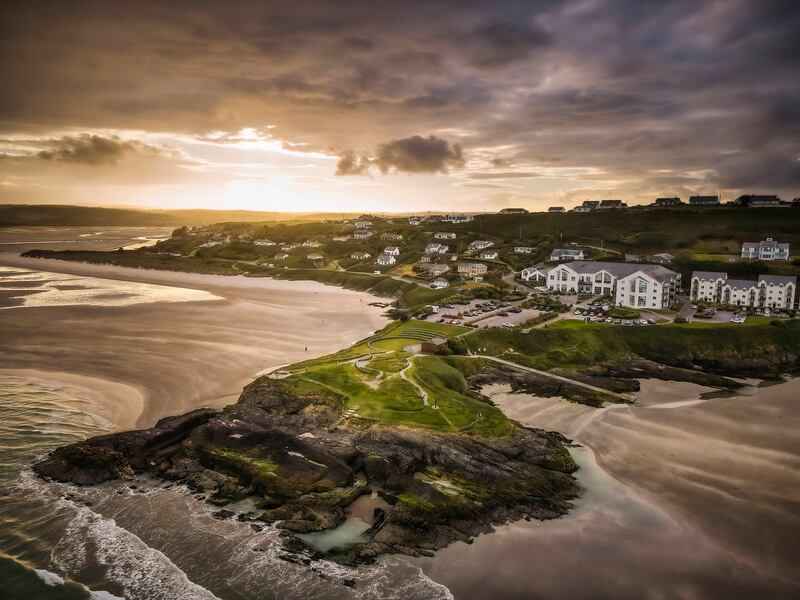 Inchydoney looks otherworldly in the glowing sun