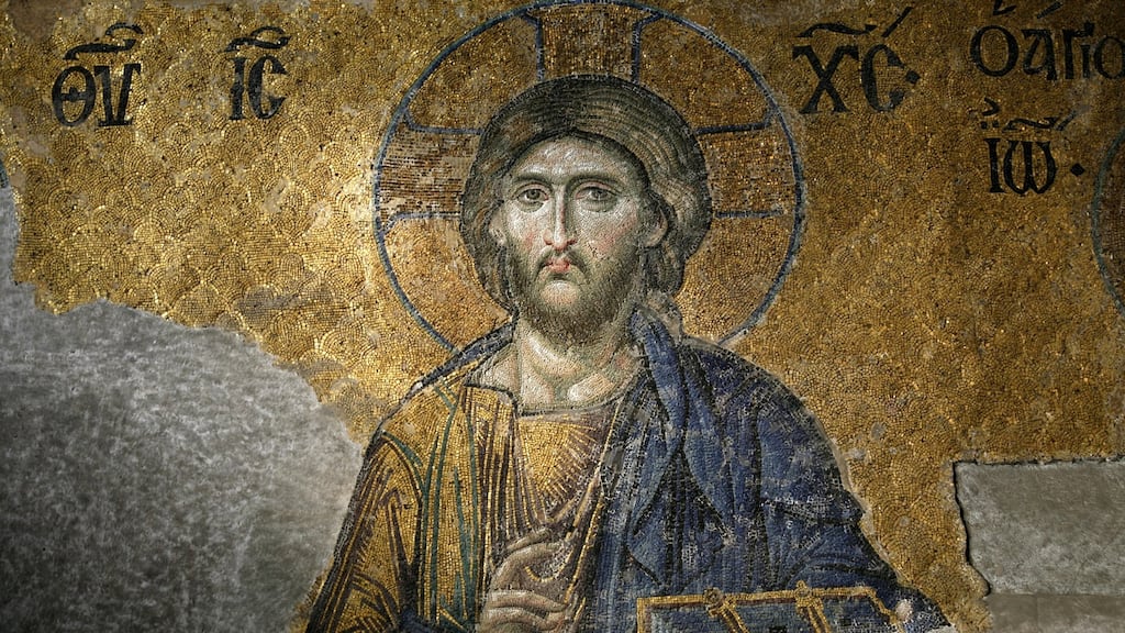 An image of Christ in the Aya Sofya, Istanbul. Getty Images