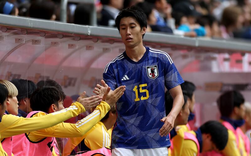 Group opponents Germany should know all about Daichi Kamada of Japan given he plays in the Bundesliga. Photograph: Lars Baron/Getty Images