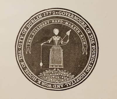 The logo of the Dublin Foundling Hospital.
