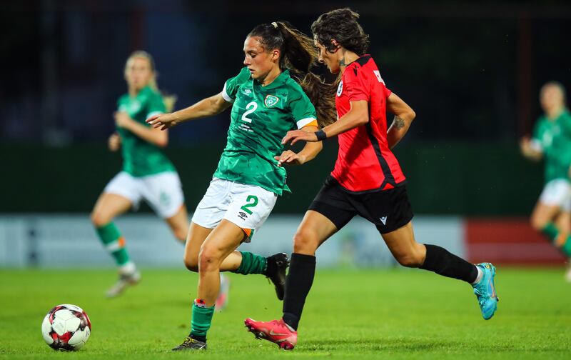 Jess Ziu's performances for Ireland helped get her noticed by West Ham. Photograph: Ryan Byrne/Inpho