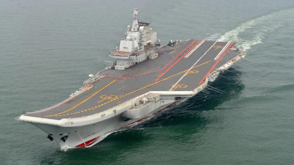 China’s aircraft carrier the Liaoning – bought from the Ukraine for €17m