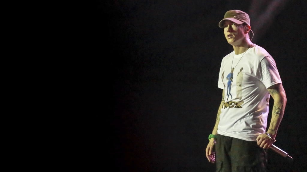 Guess who’s back? Eminem’s new album, Revival, is his first since 2013. Photograph: Getty Images