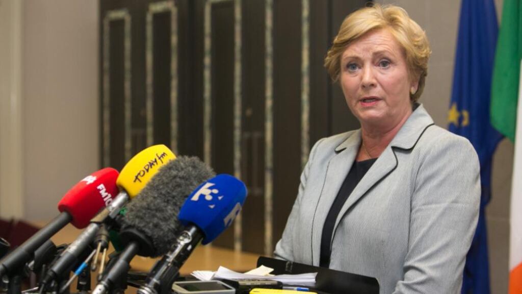 Minister for Justice and Equality Frances Fitzgerald at the publication of the Report of the Independent Review Group on the Department of Justice and Equality at Government Buildings. Photograph: Gareth Chaney/Collins
