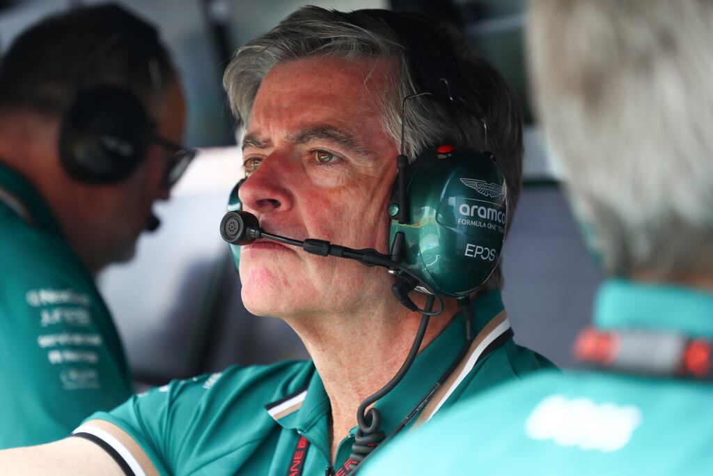 Aston Martin's Andy Stevenson during qualifying at this year's Hungarian Grand Prix. Photograph: Peter Fox/Formula 1 via Getty Images