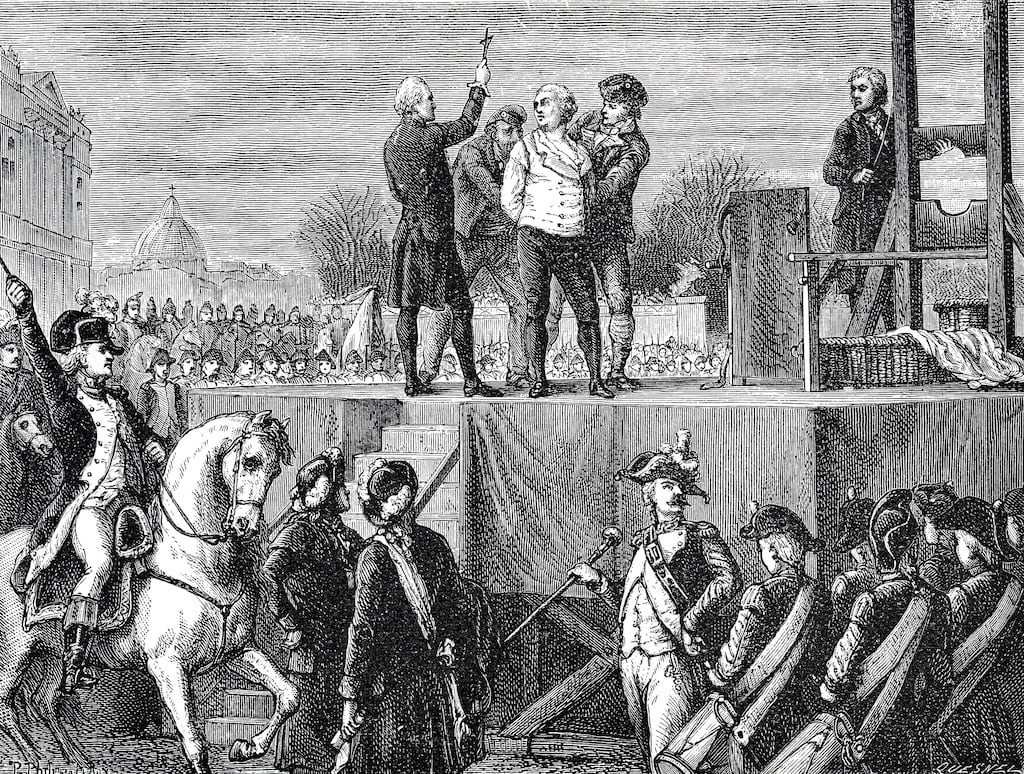 French Revolution: execution of King Louis XVI on January 21st, 1793, in an illustration dating from the 19th century. Image: iStock