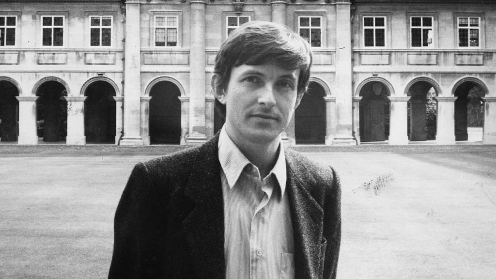 Conor Gearty in 1987 at Emmauel College in Cambridge, where he achieved a PhD in environmental law. He later became professor of law at the London School of Economics
