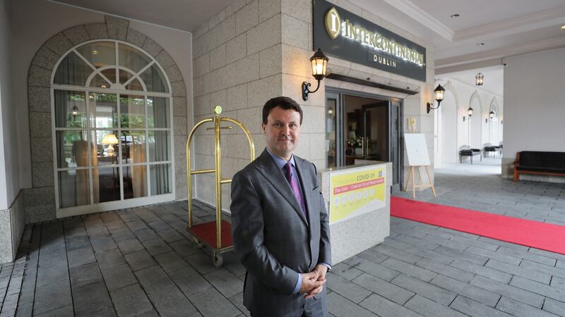 Nicky Logue, general manager at the InterContinental Hotel. Photograph: Nick Bradshaw/ The Irish Times