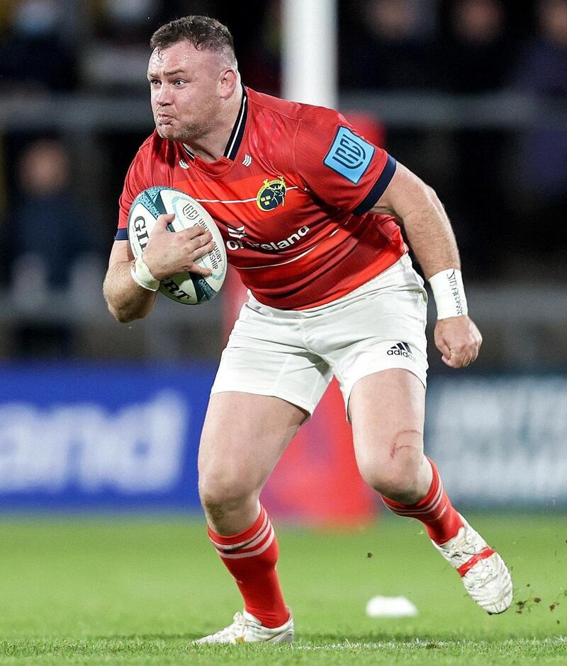 Munster’s Dave Kilcoyne in the United Rugby Championship match between Munster and DHL Stormers at Thomond Park, Limerick on October 2nd. Photograph: Laszlo Geczo/Inpho