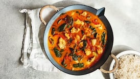 Rochelle Humes cooks curry in a hurry