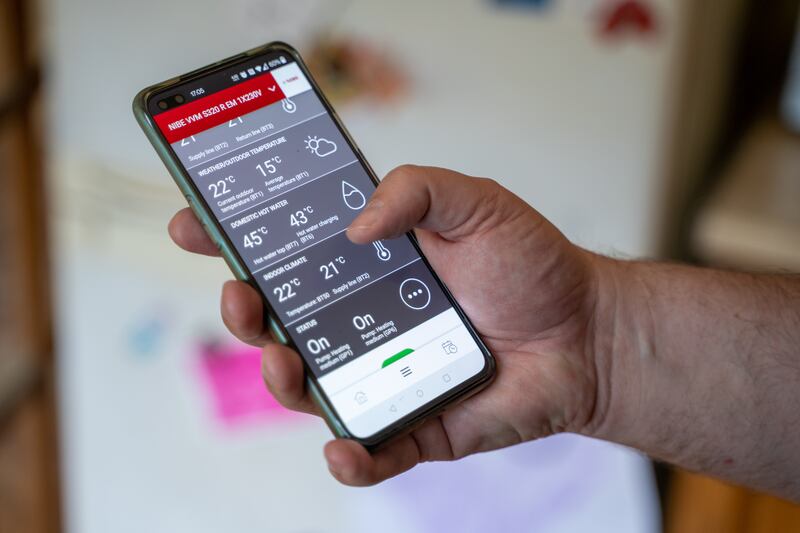 A convenient app allows for oversight and control of home heating and hot water