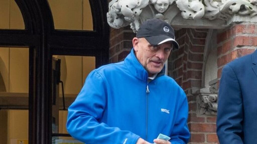 Donal O’Callaghan at Cork Court where he appeared on fraud charges Photograph: Michael Mac Sweeney/Provision