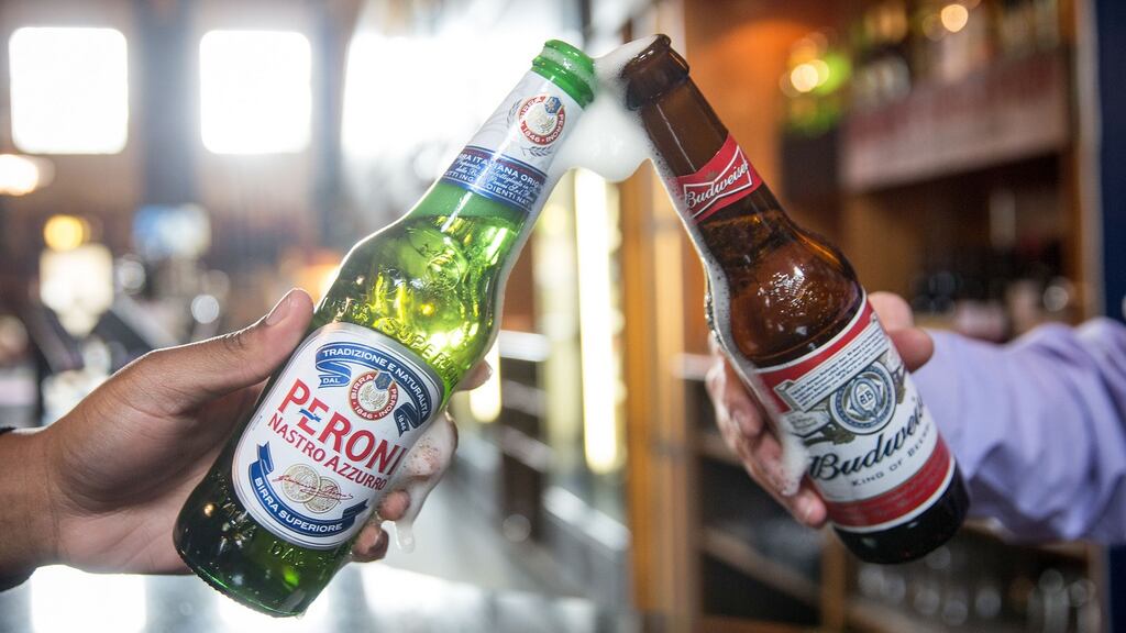 Budweiser-brewer Anheuser-Busch InBev plans to reduce its workforce by about 3 per cent. Photograph: Simon Dawson/Bloomberg