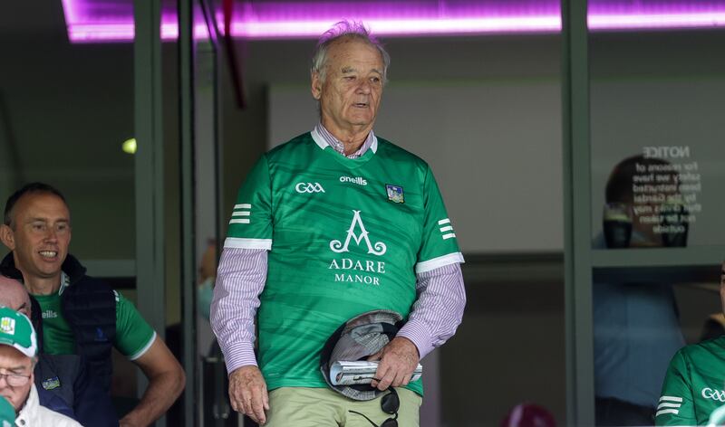 Actor Bill Murray in the crowd for Limerick against Galway. Photograph: Laszlo Geczo/Inpho