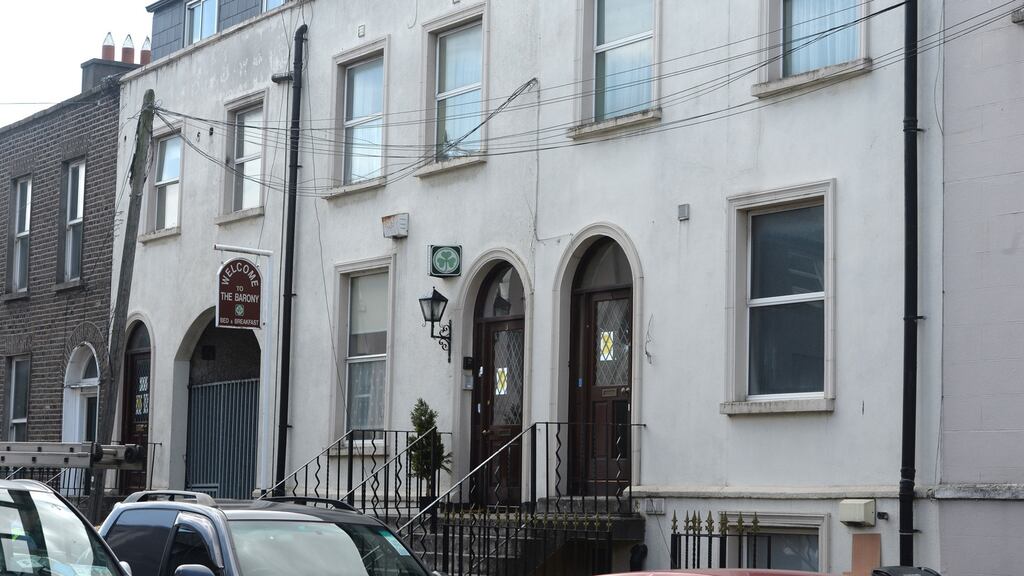 Buildings at Fairview Avenue Lower, in Dublin, which were the subject of a High Court action. Photograph: Dara Mac Dónaill