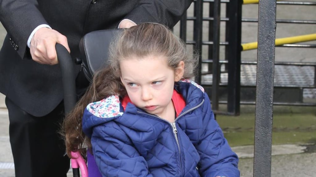 Grace Orchard, of Carrigaline, Co. Cork, leaving court in February during the opening day of a High Court action for damages. Photograph: Collins Courts