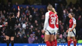 WSL: Katie McCabe sent off for Arsenal against Chelsea