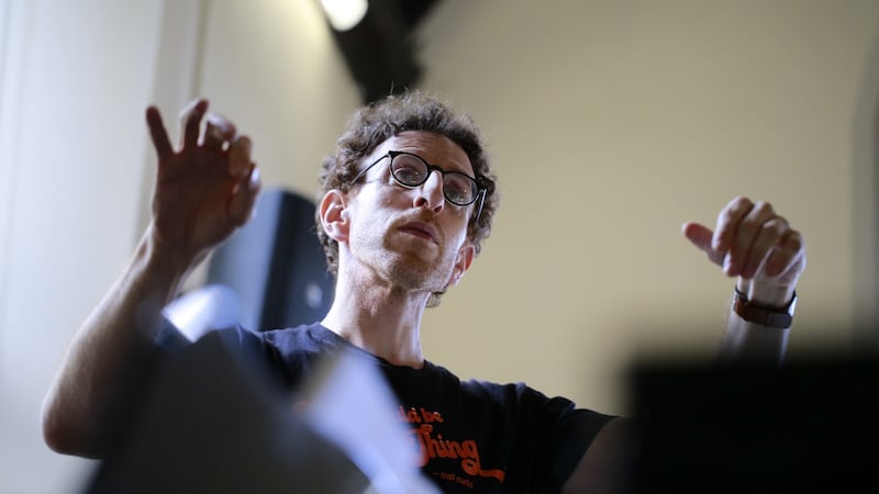 Conductor Alan Pierson: pulls together different sonic worlds over the course of the opera. Photograph: Nick Bradshaw